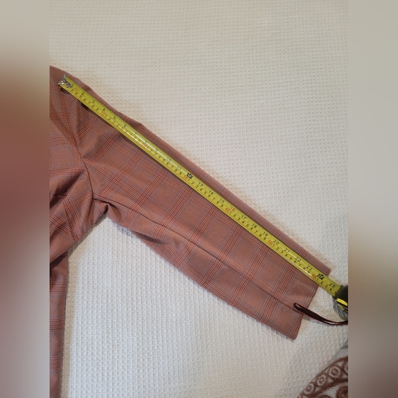 J. Jill Checkered Blazer in Rust and Blue - Picture 9 of 9